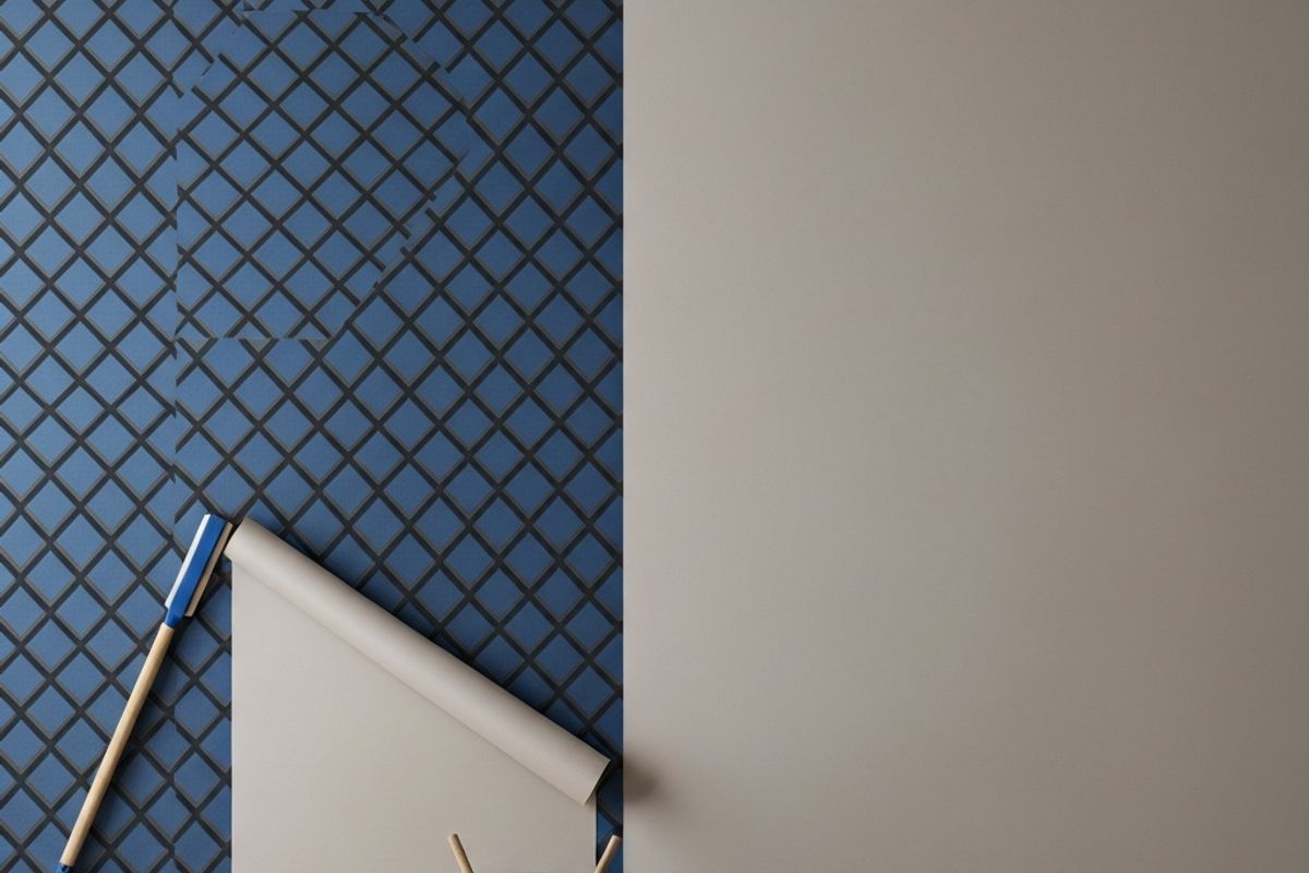 Pose de papier peint à Fenouillet