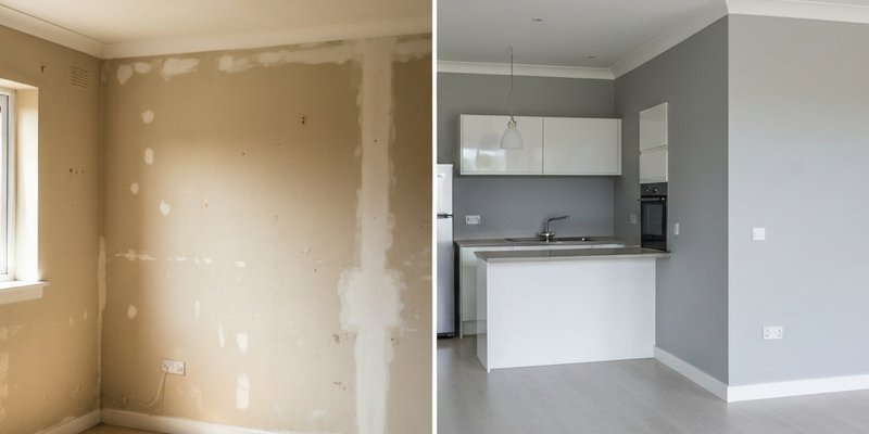 Peinture séjour et cuisine ouverte à Toulouse