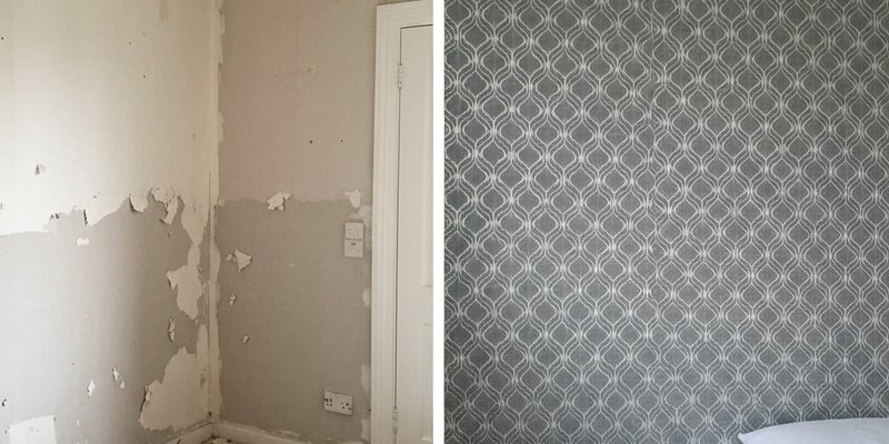 Pose de papier peint panoramique à Launaguet