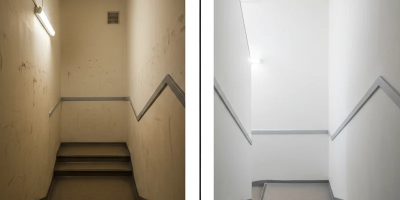 Rénovation cage d'escalier copropriété à Castelginest